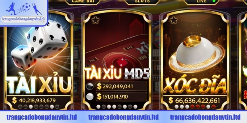 Kho game giải trí đa dạng