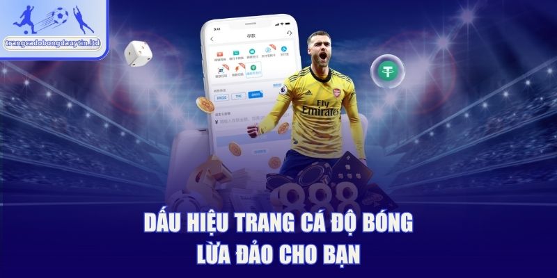 Những dấu hiệu trang cá độ bóng lừa đảo